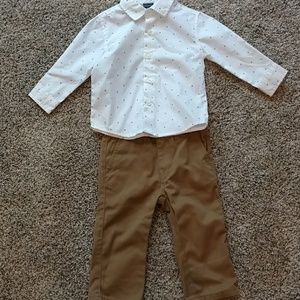 Really cute 12 mo. Nautica dress shirt and pants